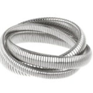 Janis Savitt Triple Cobra Bracelet (rhodium)